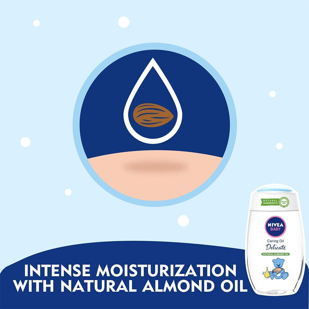 Nivea Baby Delicate Caring Oil 200 mL - Easy Pharmacy LLC