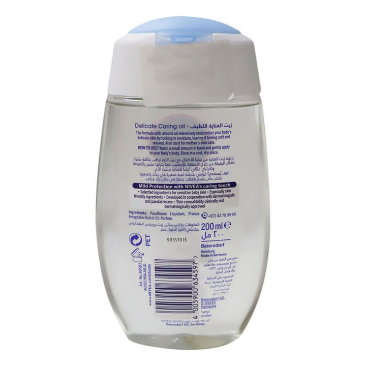 Nivea Baby Delicate Caring Oil 200 mL - Easy Pharmacy LLC