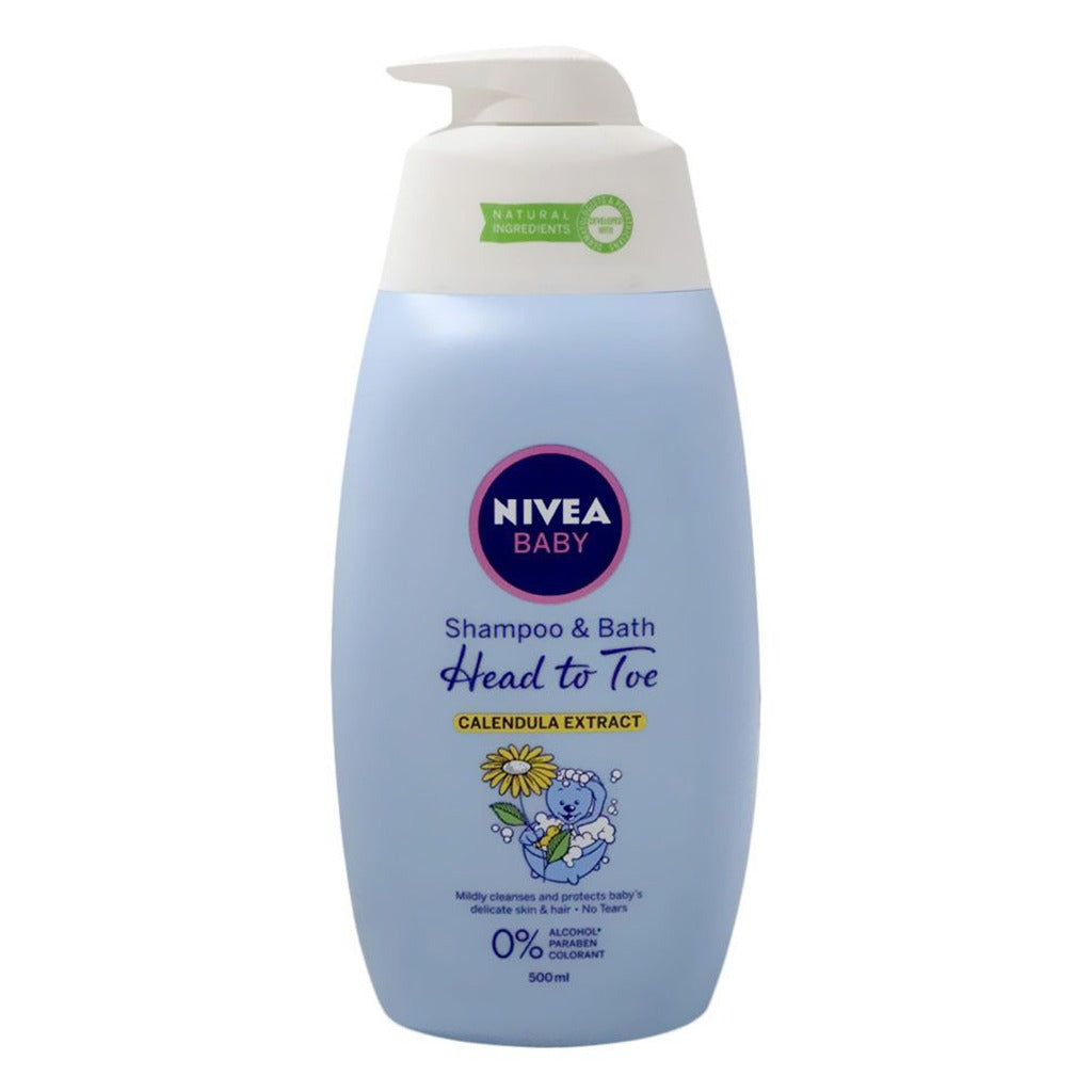 Nivea Baby Head To Toe Shampoo & Bath 500 mL - Easy Pharmacy LLC