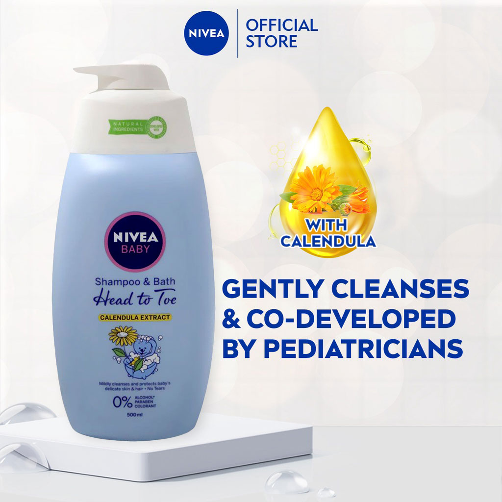 Nivea Baby Head To Toe Shampoo & Bath 500 mL - Easy Pharmacy LLC