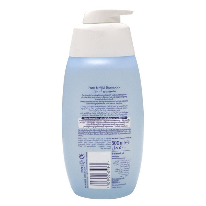 Nivea Baby Pure & Mild Camomile Extract Shampoo 500 mL - Easy Pharmacy LLC