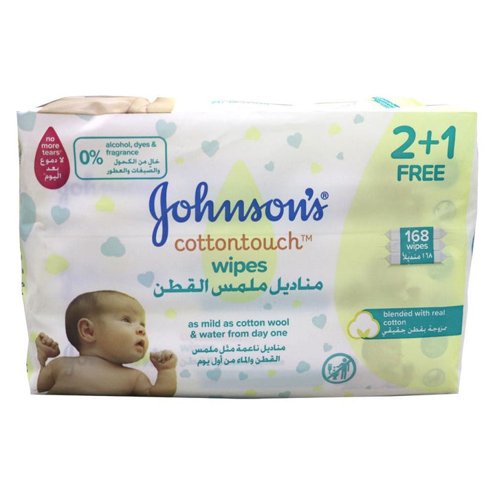 Johnson's Cottontouch Wipes 168's - Easy Pharmacy LLC
