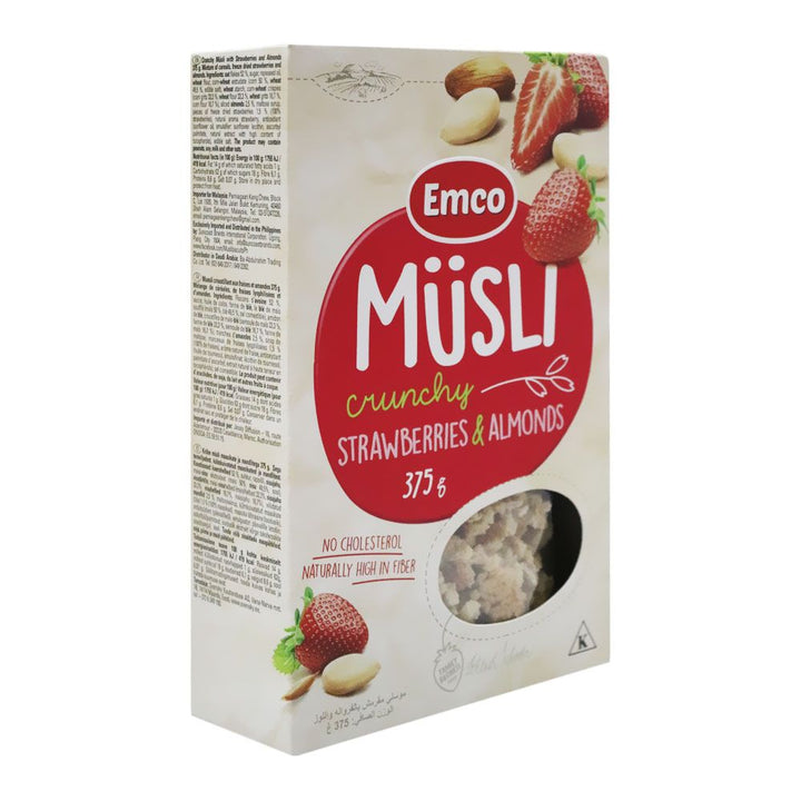 Emco Crunchy Musli With Strawberry and Almonds 375 g PROMO - Easy Pharmacy LLC
