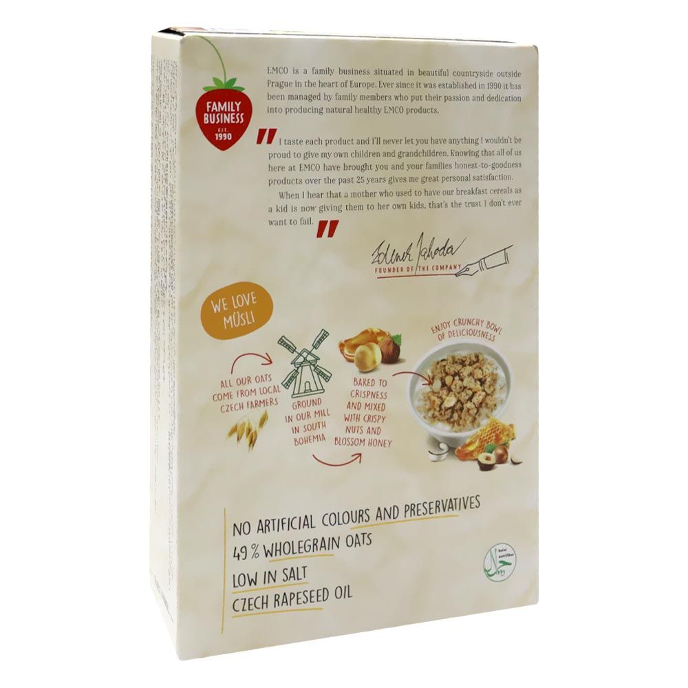 Emco Crunchy Musli With Honey and Nuts 375 g Promo - Easy Pharmacy LLC