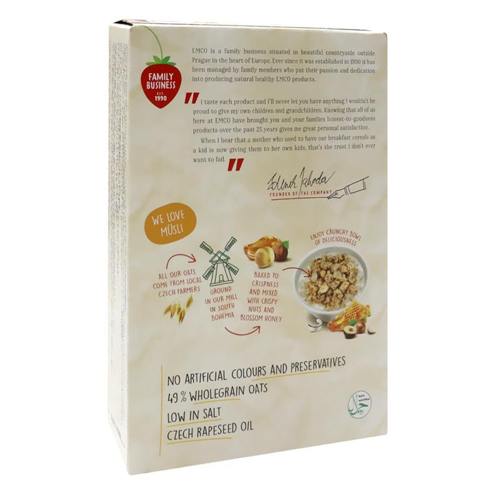 Emco Crunchy Musli With Honey and Nuts 375 g Promo - Easy Pharmacy LLC