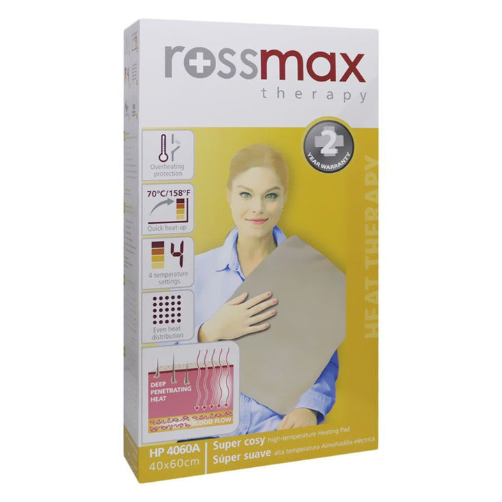 Rossmax HP4060A Super-Cosy, High-Temperature Heating Pad With 3 Pin Plug - Easy Pharmacy LLC