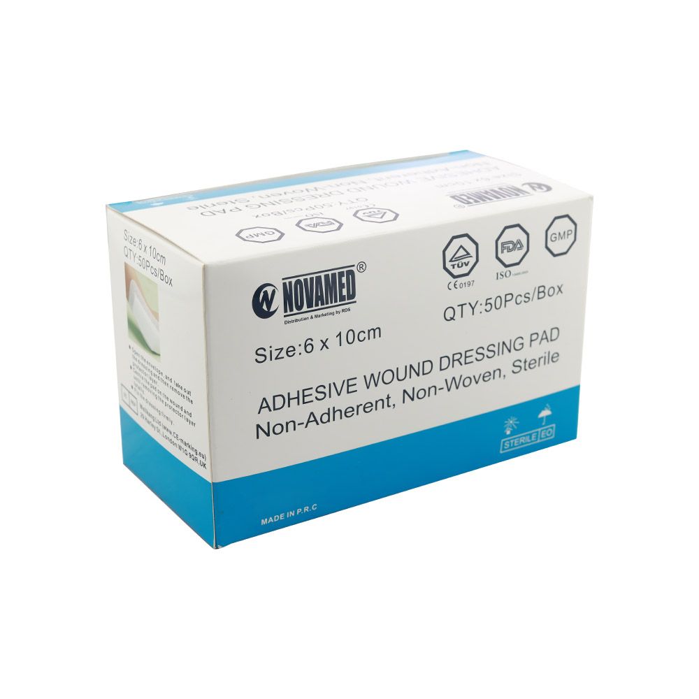 Novamed Adhesive Wound Dressing Pad 6 x 10 cm 50's - Easy Pharmacy LLC
