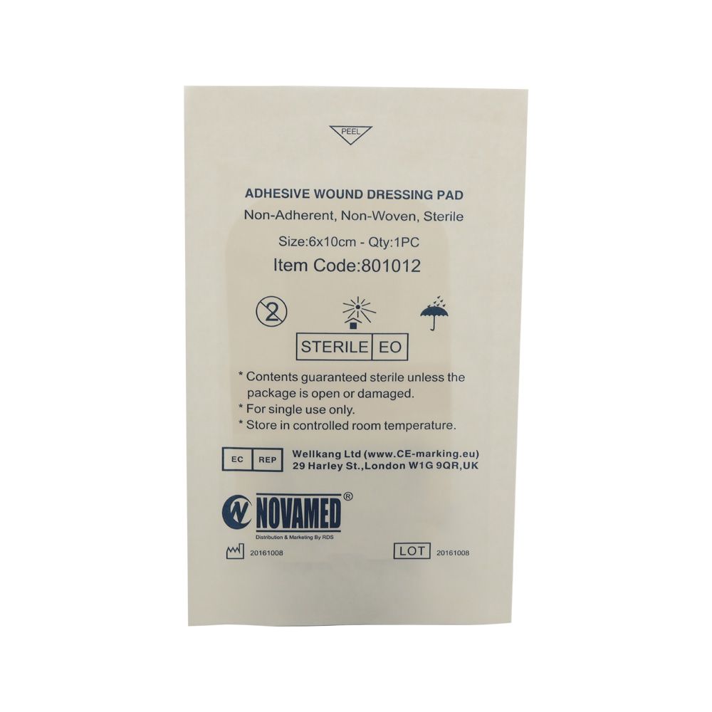 Novamed Adhesive Wound Dressing Pad 6 x 10 cm 50's - Easy Pharmacy LLC