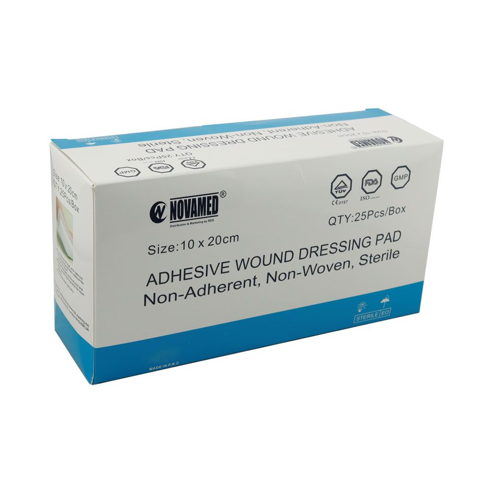 Novamed Adhesive Wound Dressing Pad 10 x 20 cm 25's - Easy Pharmacy LLC