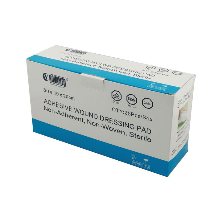 Novamed Adhesive Wound Dressing Pad 10 x 20 cm 25's - Easy Pharmacy LLC
