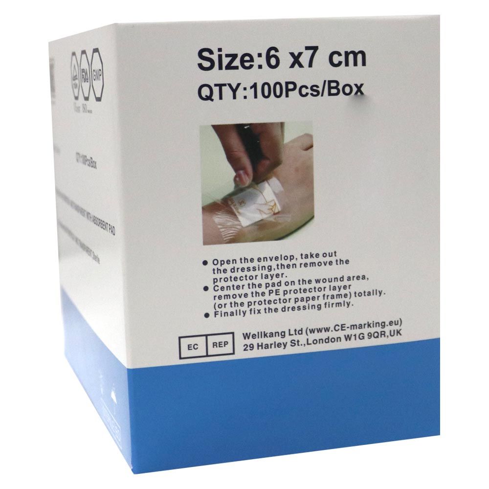 Novamed Waterproof Transparent Bandage 6 x 7 cm 100's - Easy Pharmacy LLC