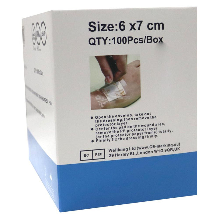 Novamed Waterproof Transparent Bandage 6 x 7 cm 100's - Easy Pharmacy LLC