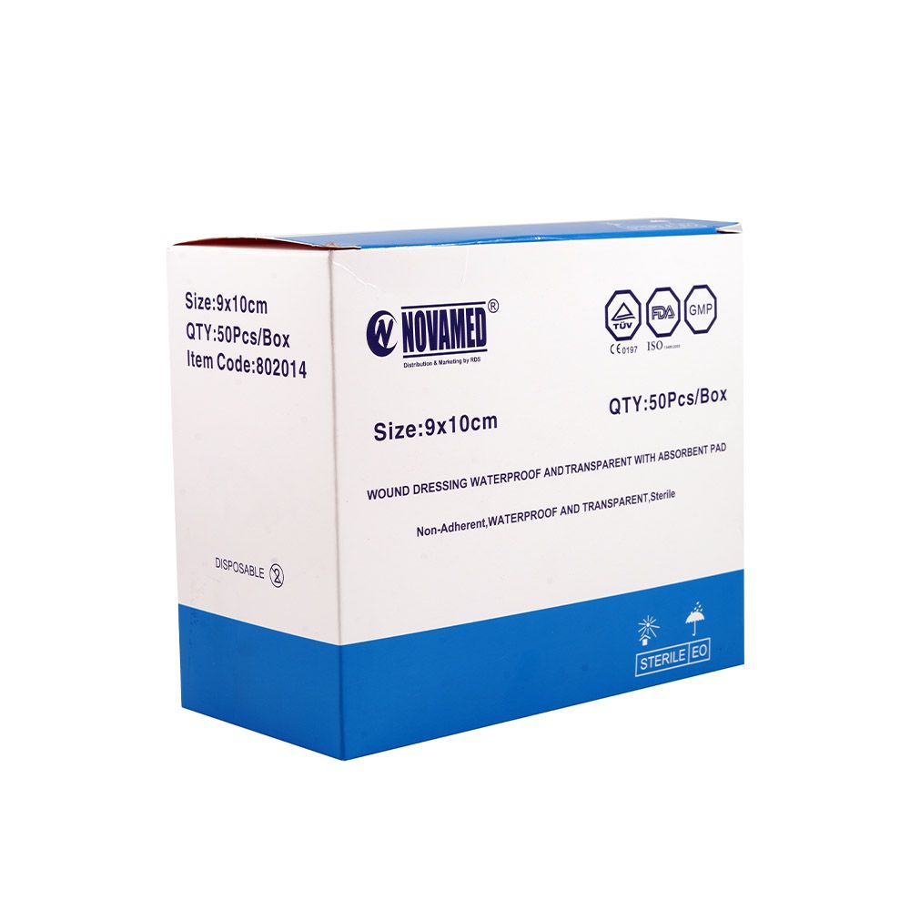 Novamed Waterproof Transparent Bandage 9 cm x 10 cm 50's - Easy Pharmacy LLC