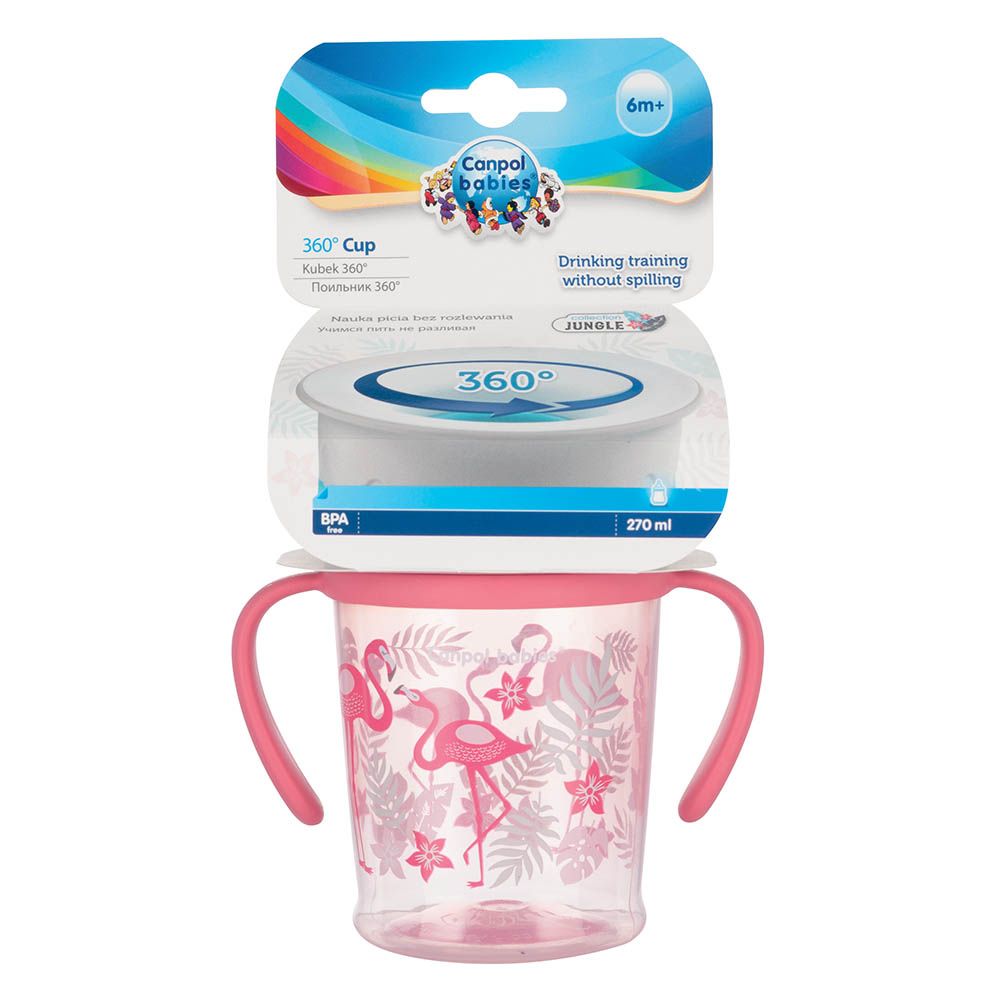 Canpol Babies 360 Cup Jungle Coral 270 mL 56/504 - Easy Pharmacy LLC