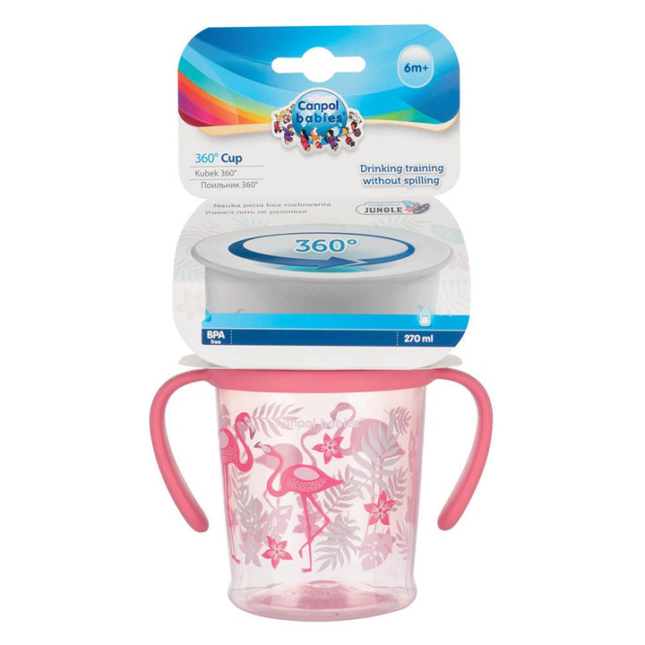 Canpol Babies 360 Cup Jungle Coral 270 mL 56/504 - Easy Pharmacy LLC