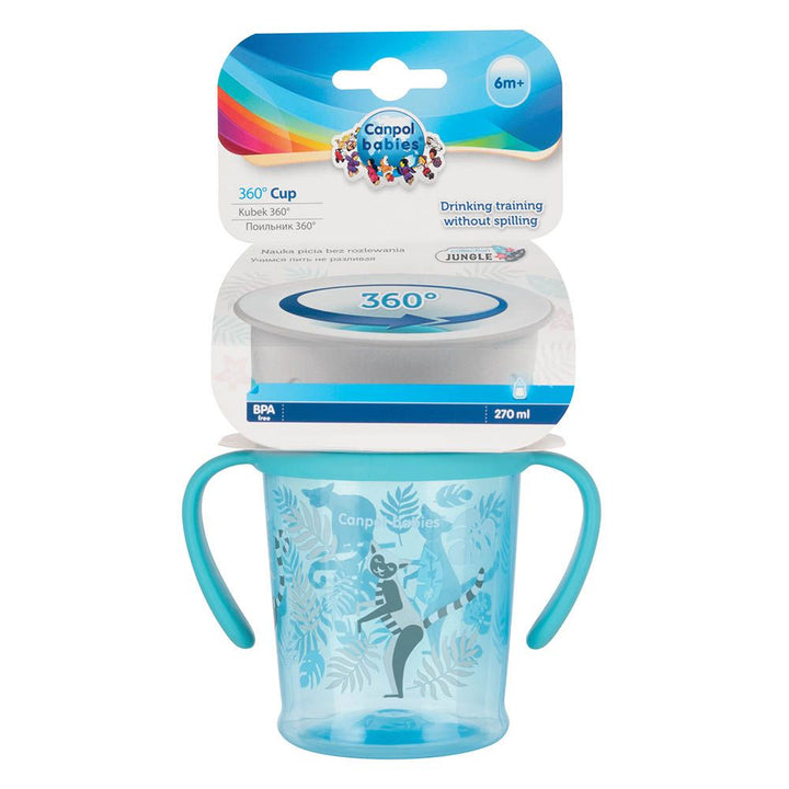 Canpol Babies 360 Cup Jungle Turquoise 270 mL 56/504 - Easy Pharmacy LLC
