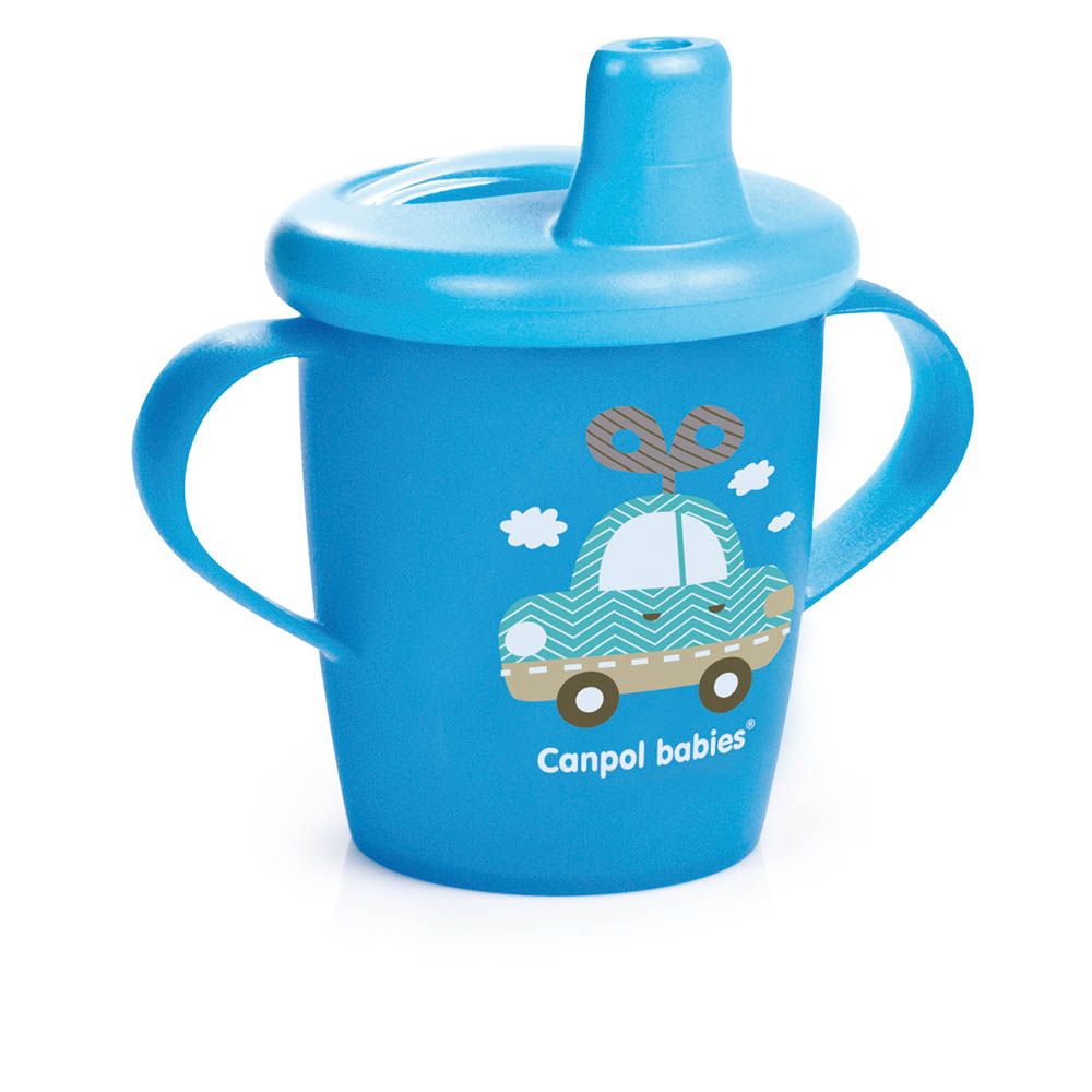 Canpol Babies Non-Spill Cup Toys Collection Design Blue 250 mL 31/200 - Easy Pharmacy LLC