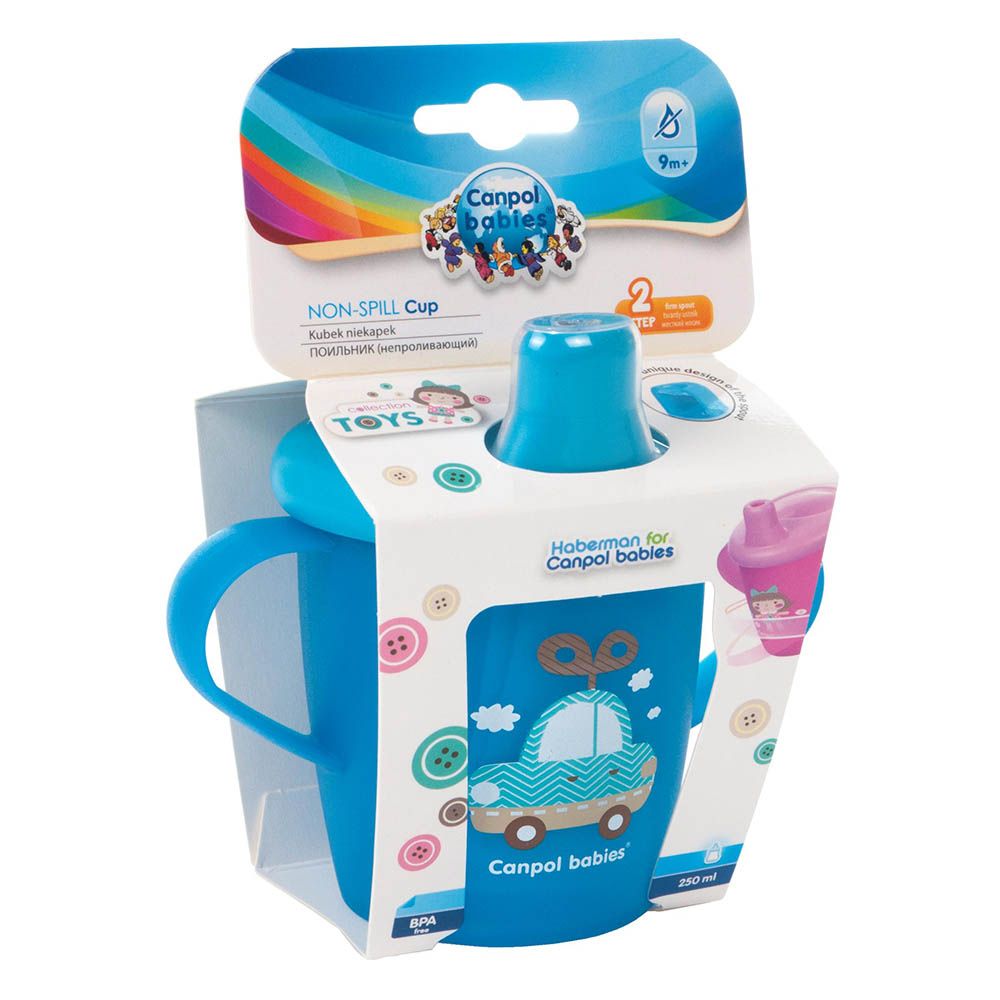 Canpol Babies Non-Spill Cup Toys Collection Design Blue 250 mL 31/200 - Easy Pharmacy LLC