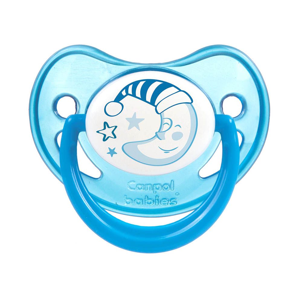 Canpol Babies Orthodontic Soother Night Dreams Design Blue Over 18 Months 22/502 - Easy Pharmacy LLC