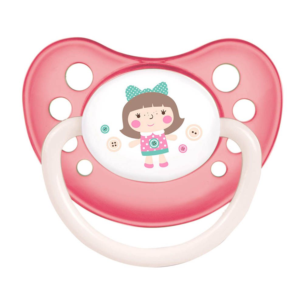 Canpol Babies Orthodontic Silicone Soother Toys Collection Design Pink 6-18 Months 23/257 - Easy Pharmacy LLC