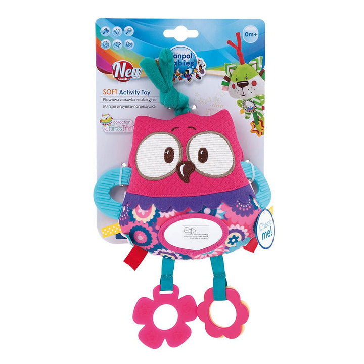 Canpol Babies Baby Toy Jungle Pals Soft Hanging Pink Owl 68/042 - Easy Pharmacy LLC