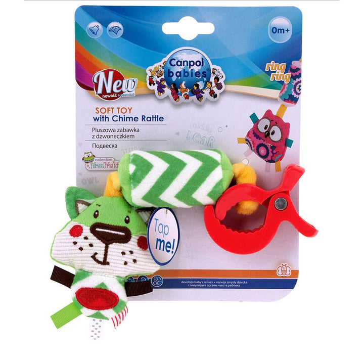 Canpol Babies Baby Toy Jungle Pals Soft Hanging with Chime Tone Green 68/043 - Easy Pharmacy LLC