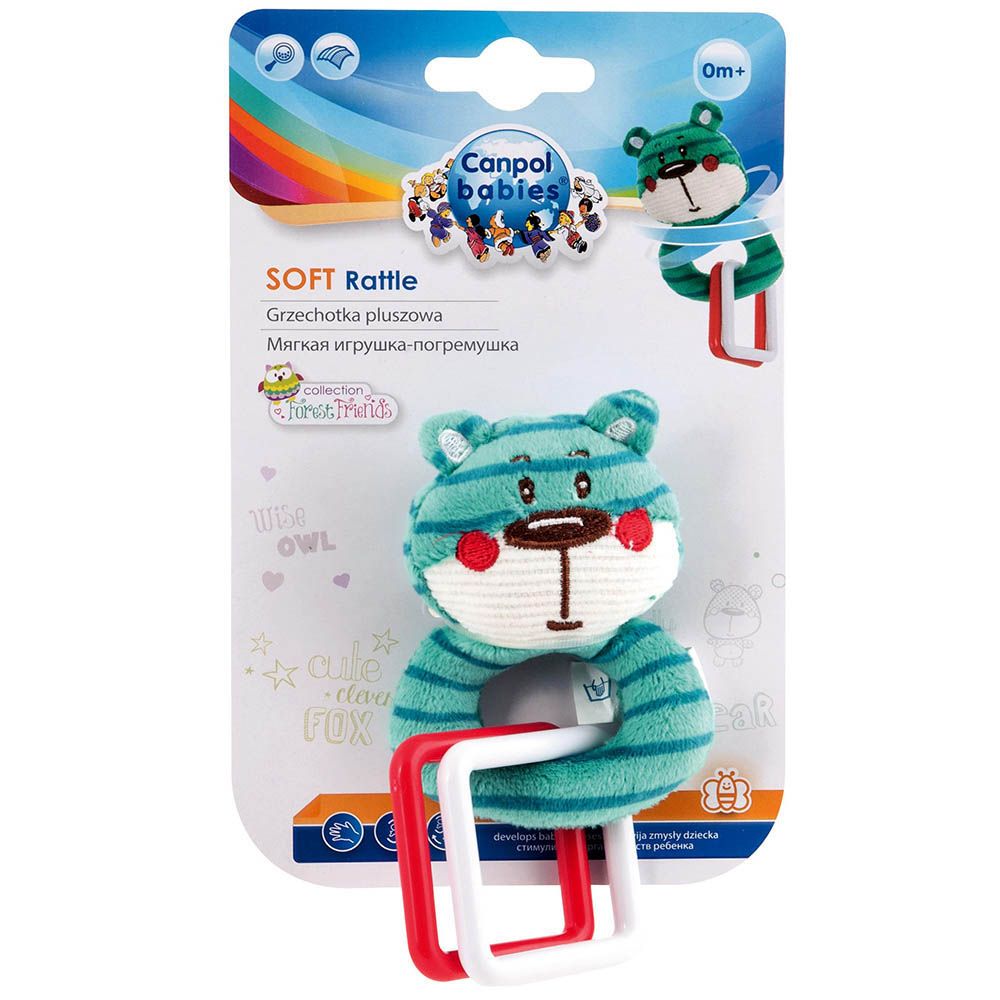 Canpol Babies Baby Toy Jungle Pals Soft Rattle Blue 68/044 - Easy Pharmacy LLC