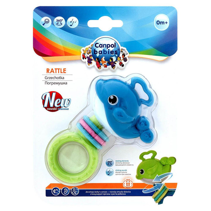 Canpol Babies Baby Toy Little Whale Rattle Blue 81/003 - Easy Pharmacy LLC