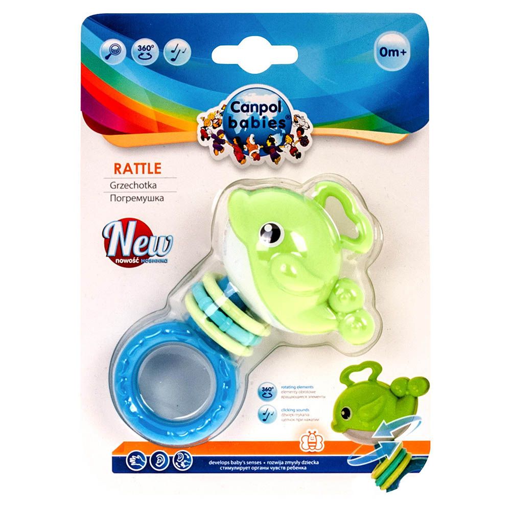Canpol Babies Baby Toy Little Whale Rattle Green 81/003 - Easy Pharmacy LLC