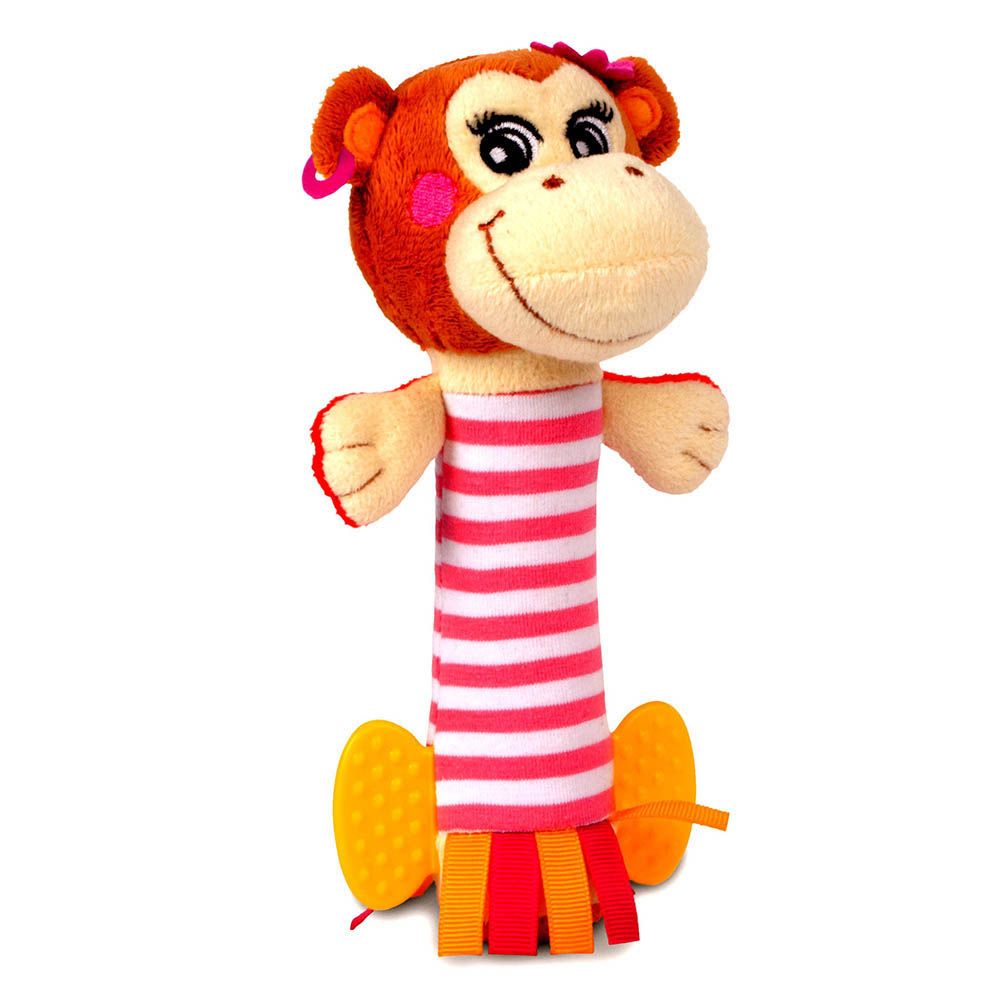 Canpol Babies Baby Toy Pirates Friends Soft Squeaker Pink Monkey 68/034 - Easy Pharmacy LLC