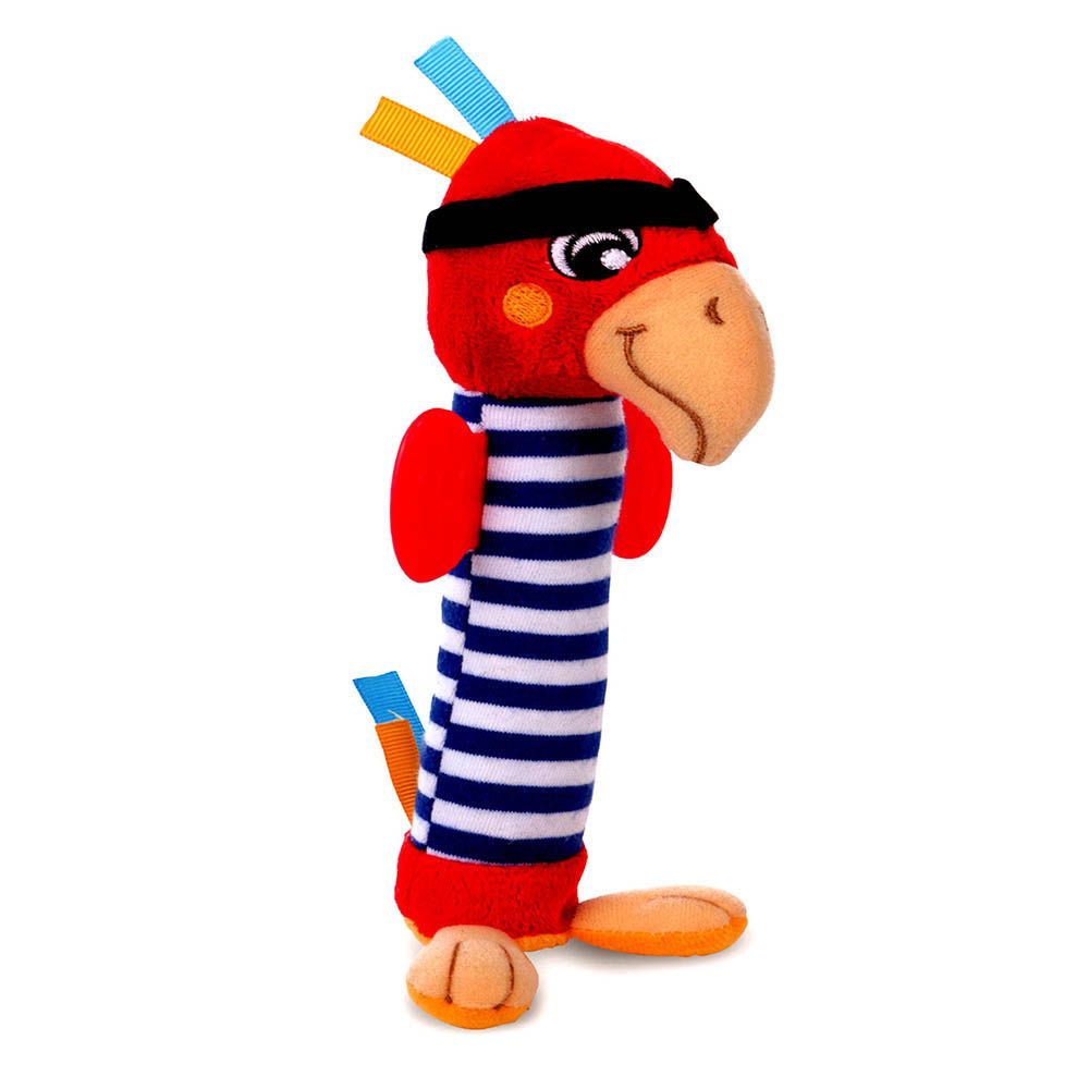 Canpol Babies Baby Toy Pirates Friends Soft Squeaker Red Cockatoo 68/034 - Easy Pharmacy LLC