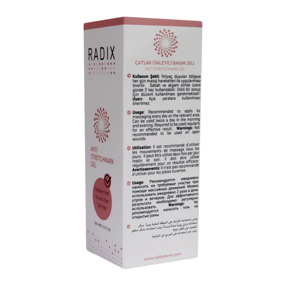 Radix Anti Stretchmark Gel 150 mL - Easy Pharmacy LLC