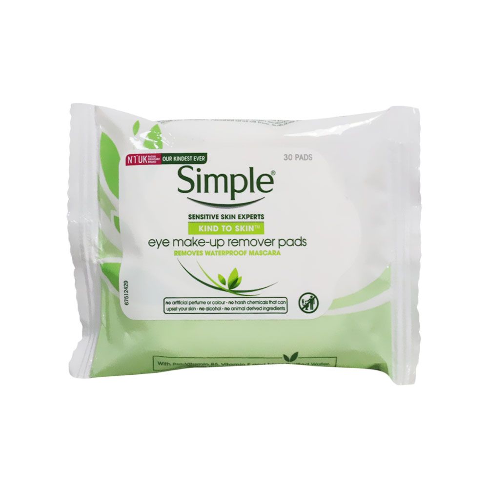 Simple Kind To Skin Eye Make-Up Remover Pads 30's - Easy Pharmacy LLC