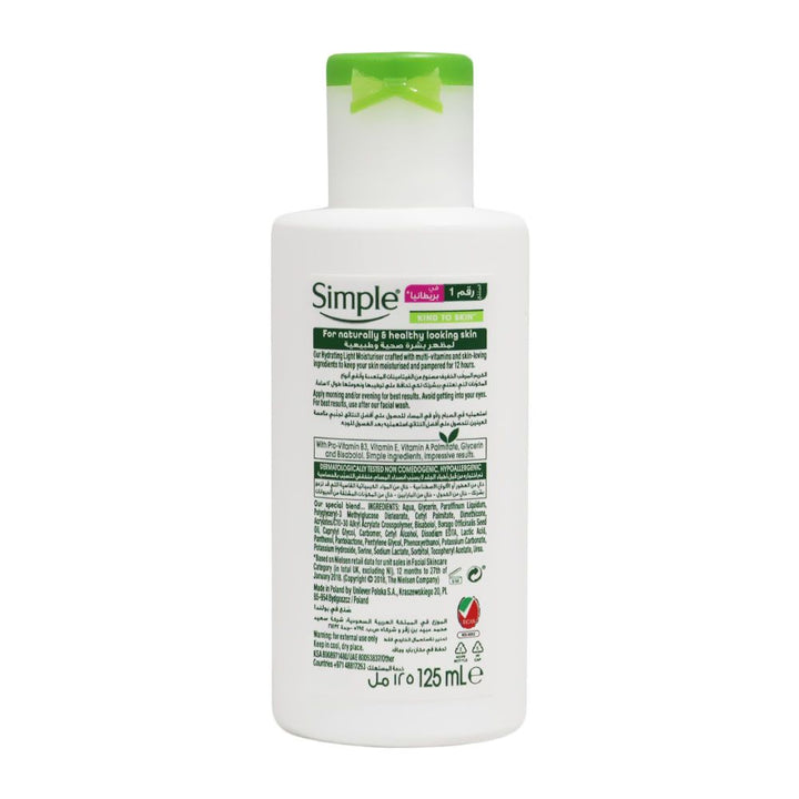 Simple Kind To Skin Hydrating Light Moisturizer Cream 125 mL - Easy Pharmacy LLC