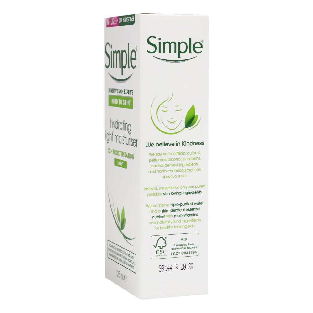 Simple Kind To Skin Hydrating Light Moisturizer Cream 125 mL - Easy Pharmacy LLC