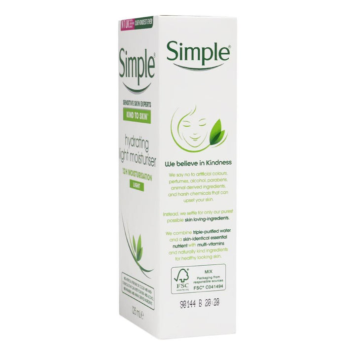 Simple Kind To Skin Hydrating Light Moisturizer Cream 125 mL - Easy Pharmacy LLC