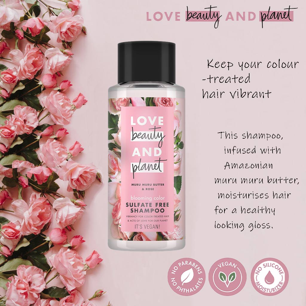 Love Beauty And Planet Muru Muru Butter And Rose Sulfate Free Shampoo For Color Treated Hair 400 mL - Easy Pharmacy LLC