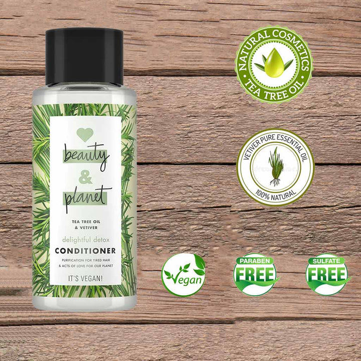 Love Beauty And Planet Tea Tree And Vetiver Detox Conditioner For Greasy Hair 400 mL - Easy Pharmacy LLC