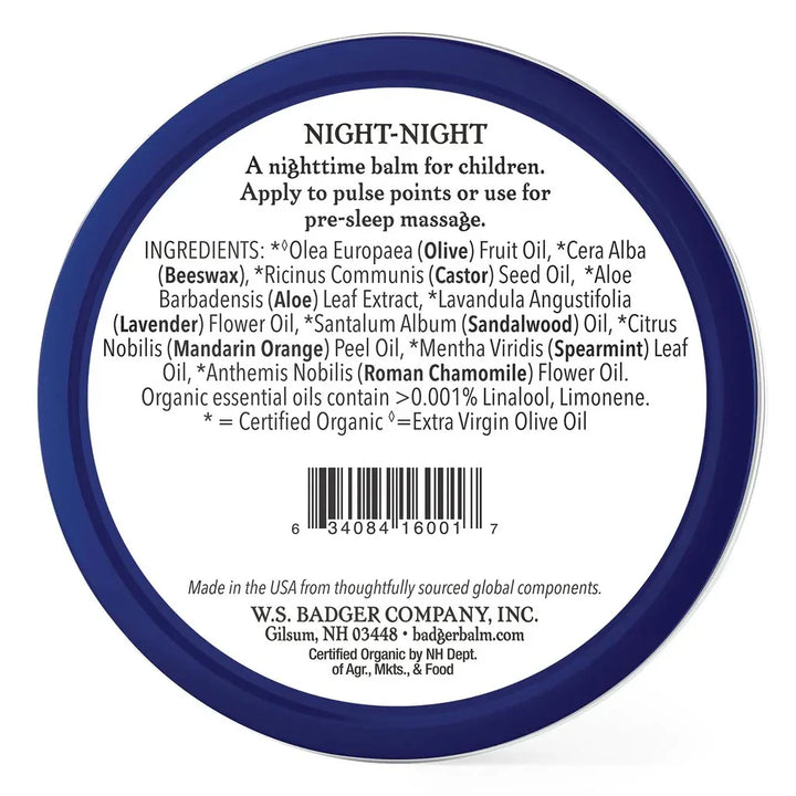 Badger Night-Night Balm 21 g - Easy Pharmacy LLC