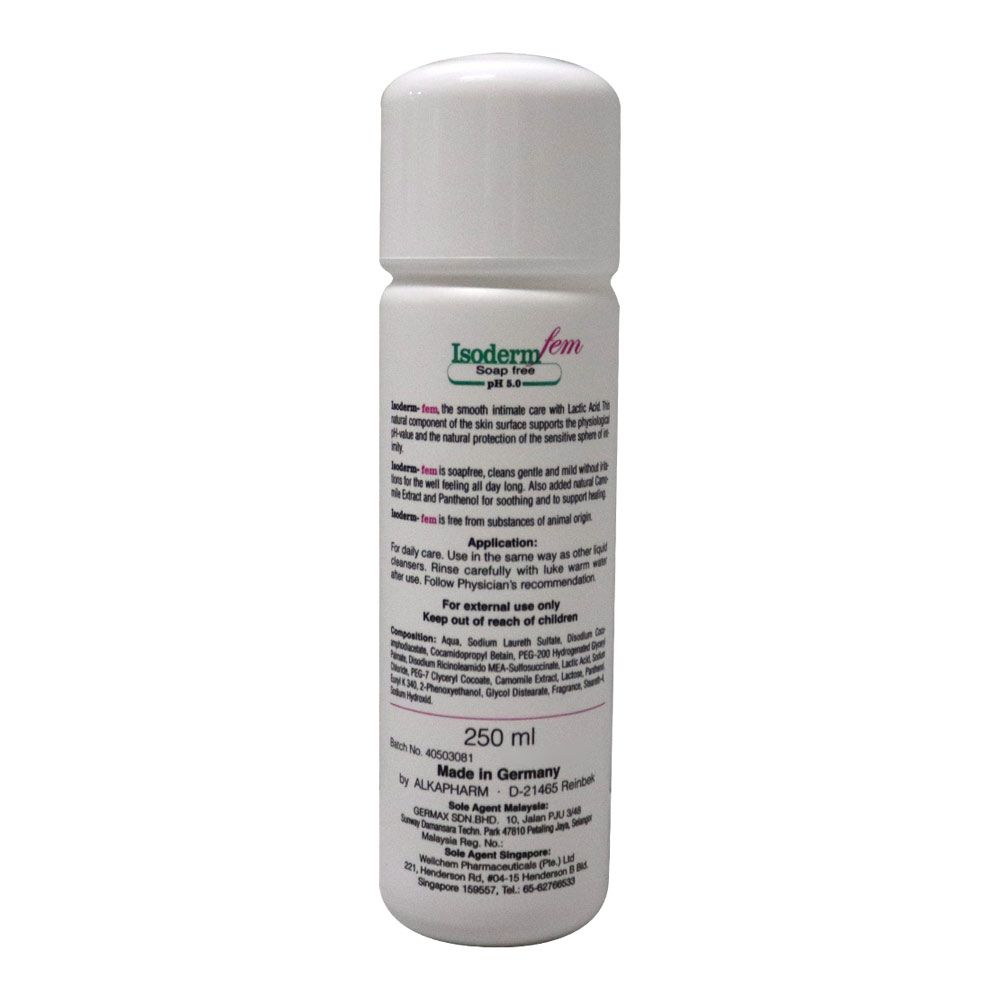 Isoderm Fem Feminine Hygiene 250 mL - Easy Pharmacy LLC