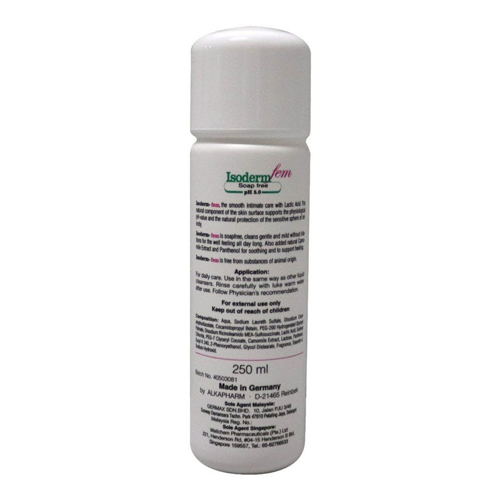 Isoderm Fem Feminine Hygiene 250 mL - Easy Pharmacy LLC