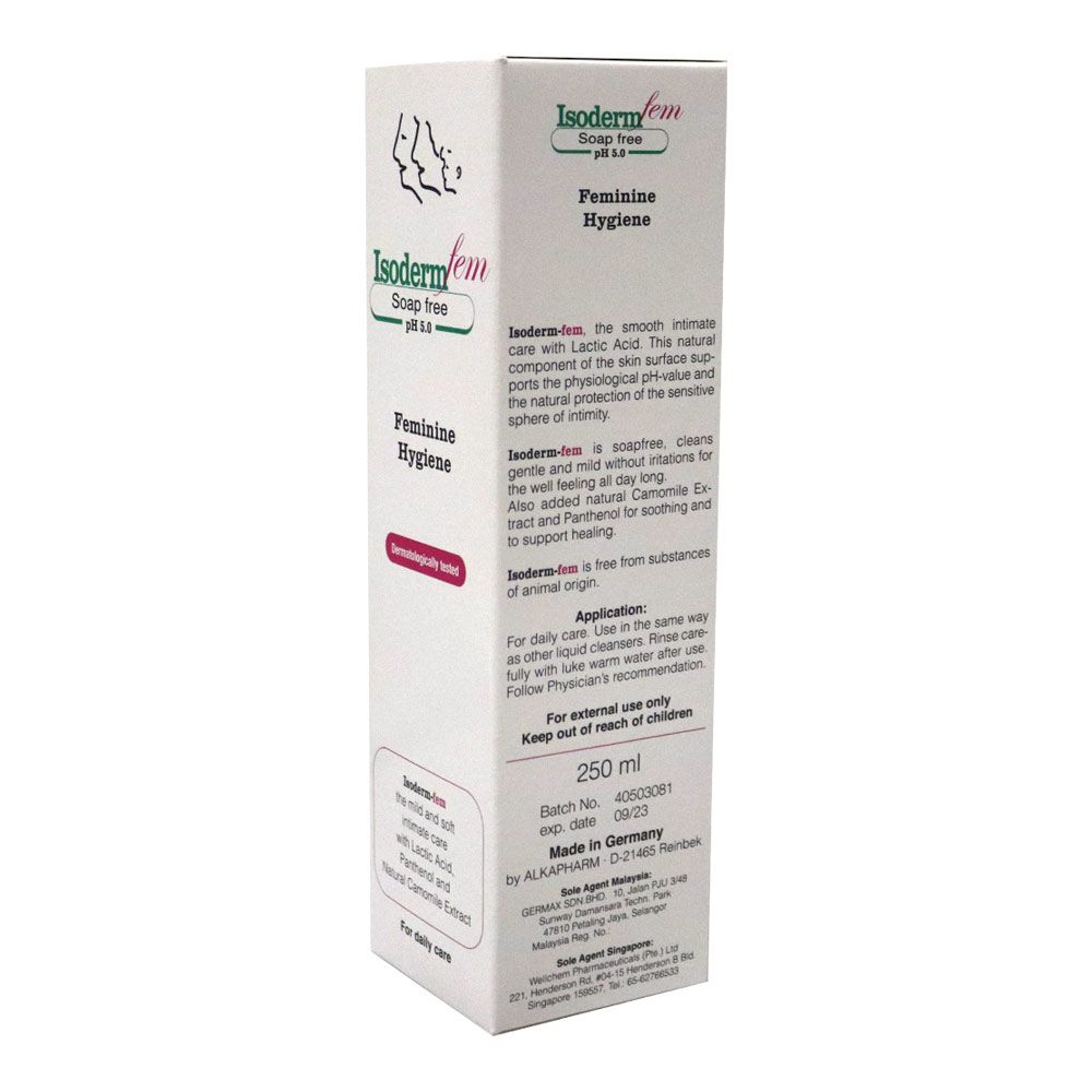 Isoderm Fem Feminine Hygiene 250 mL - Easy Pharmacy LLC