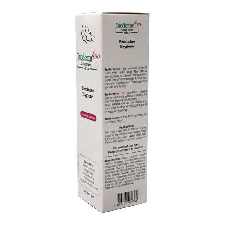 Isoderm Fem Feminine Hygiene 250 mL - Easy Pharmacy LLC
