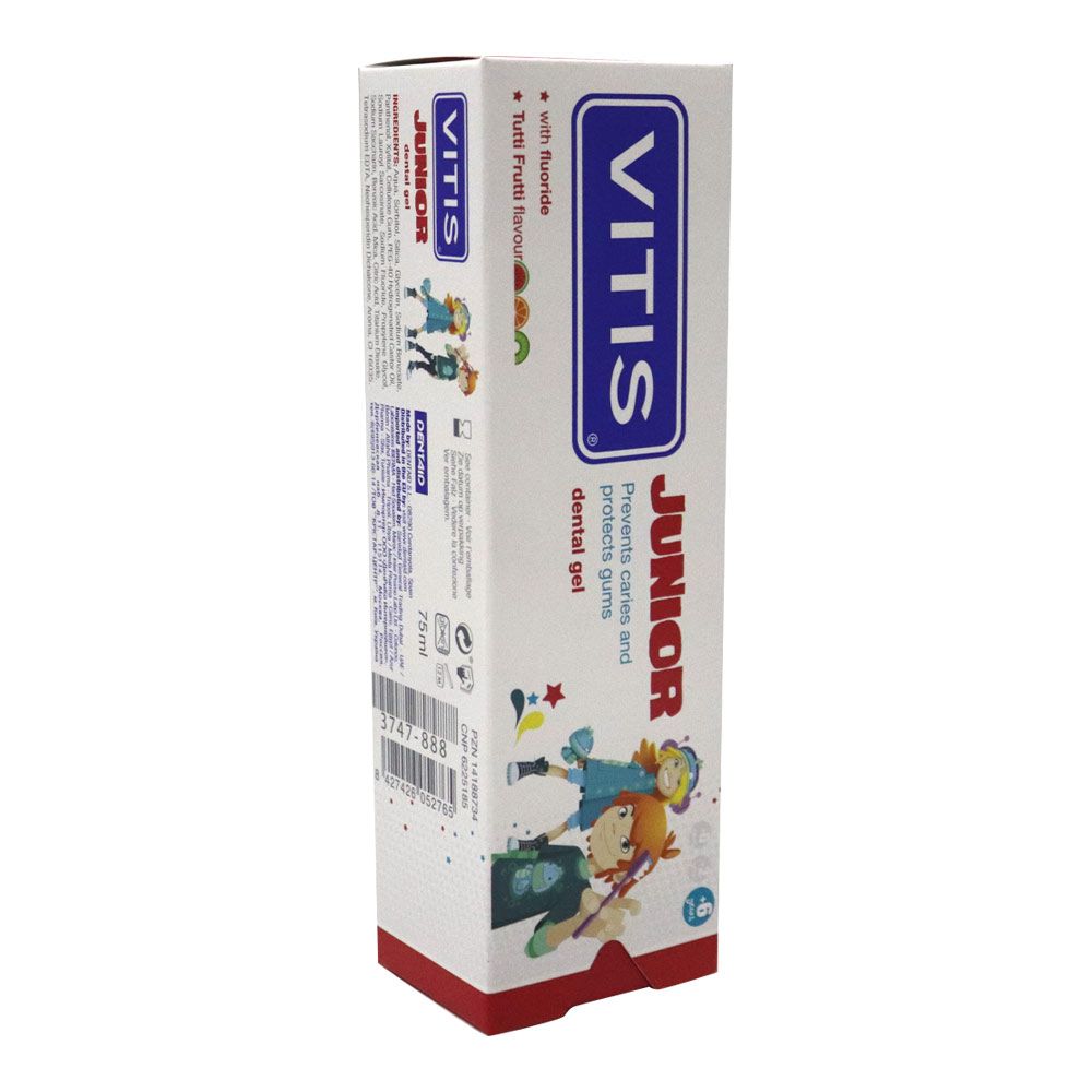 Vitis Junior Gel Toothpaste 75 mL - Easy Pharmacy LLC