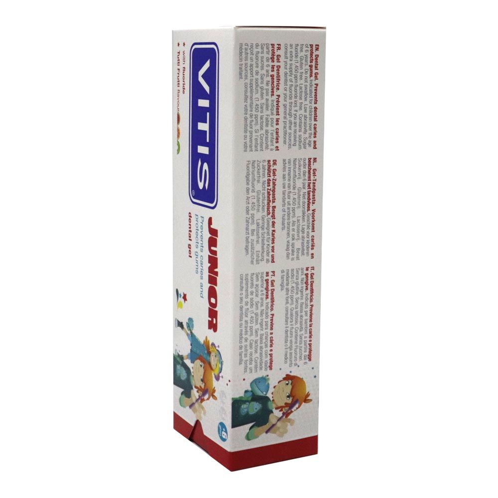 Vitis Junior Gel Toothpaste 75 mL - Easy Pharmacy LLC