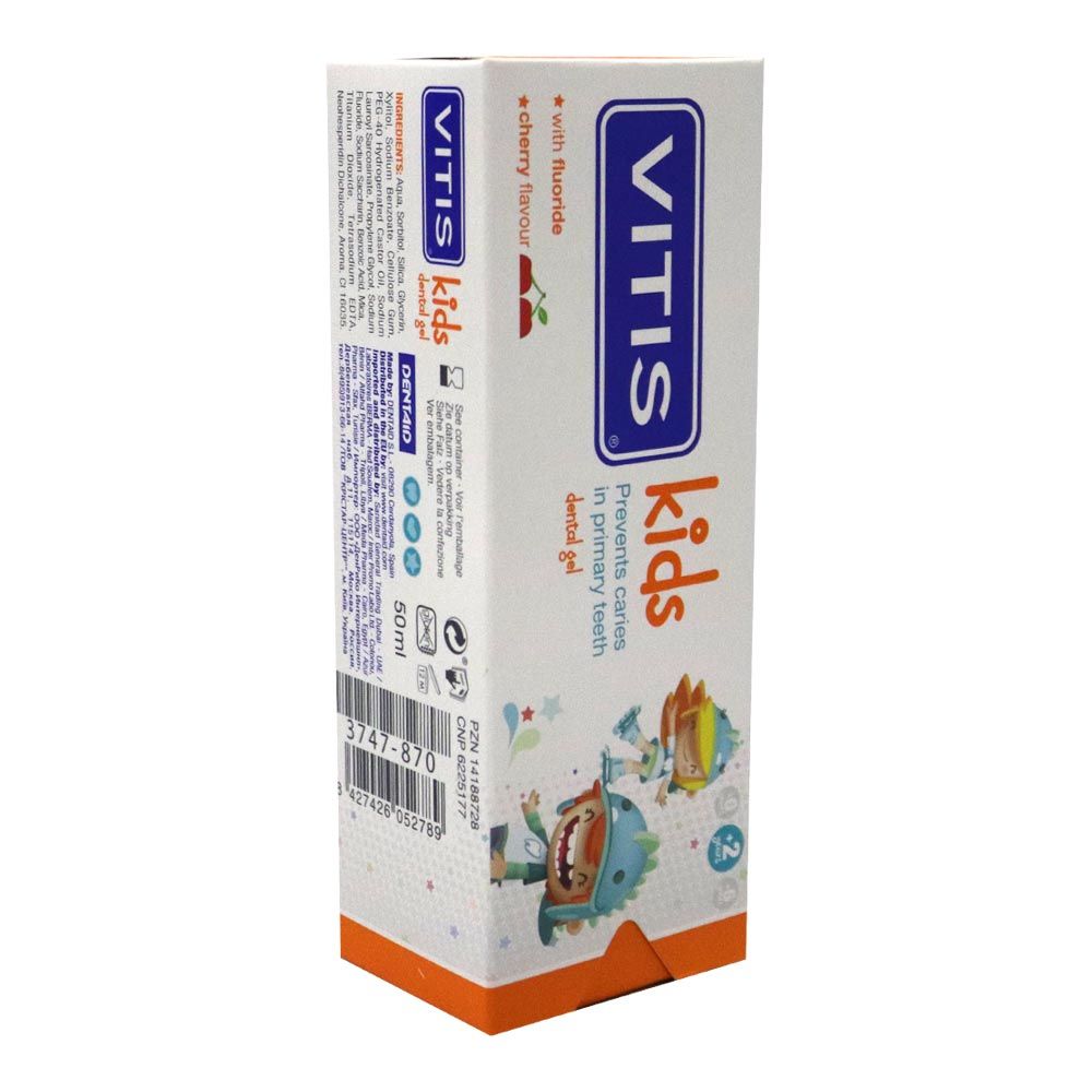 Vitis Kids Gel Toothpaste 50 mL - Easy Pharmacy LLC