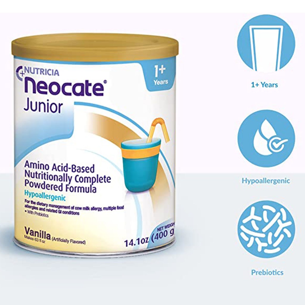 Nutricia Neocate Junior Hypoallergenic Toddlers Milk Formula With Prebiotics For 12+ Months Vanilla Flavour 400g - Easy Pharmacy LLC