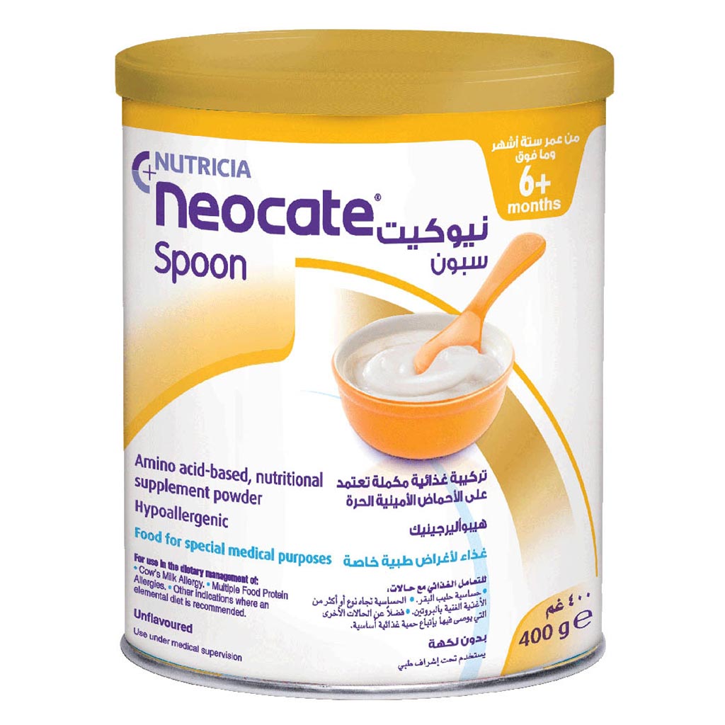 Nutricia Neocate Spoon Hypoallergenic Infant Milk Formula For 6+ Months Unflavoured 400g - Easy Pharmacy LLC