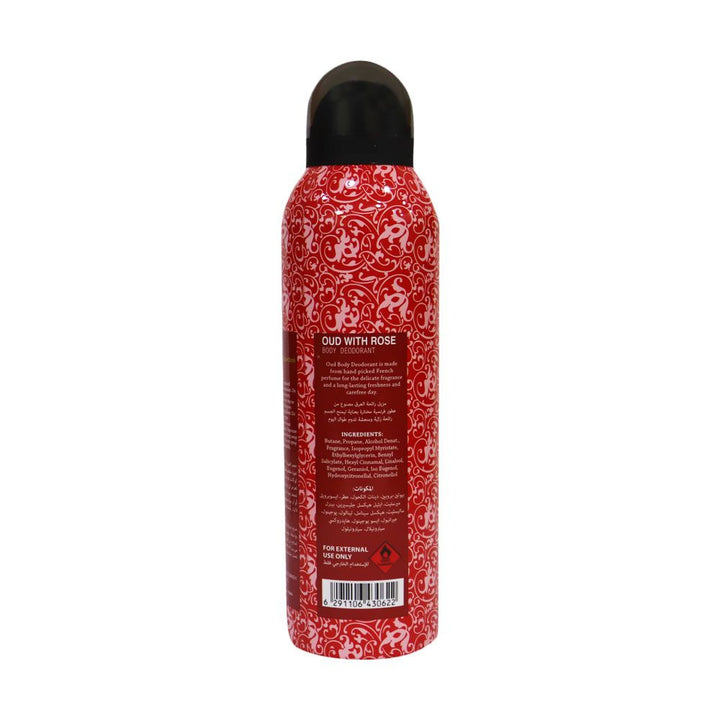 Oud Body Deodorant Spray Oud with Rose 200 mL - Easy Pharmacy LLC