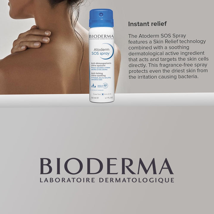 Bioderma Atoderm SOS Anti Itch Spray For Irritated And Dry Sensitive Skin 50ml - Easy Pharmacy LLC